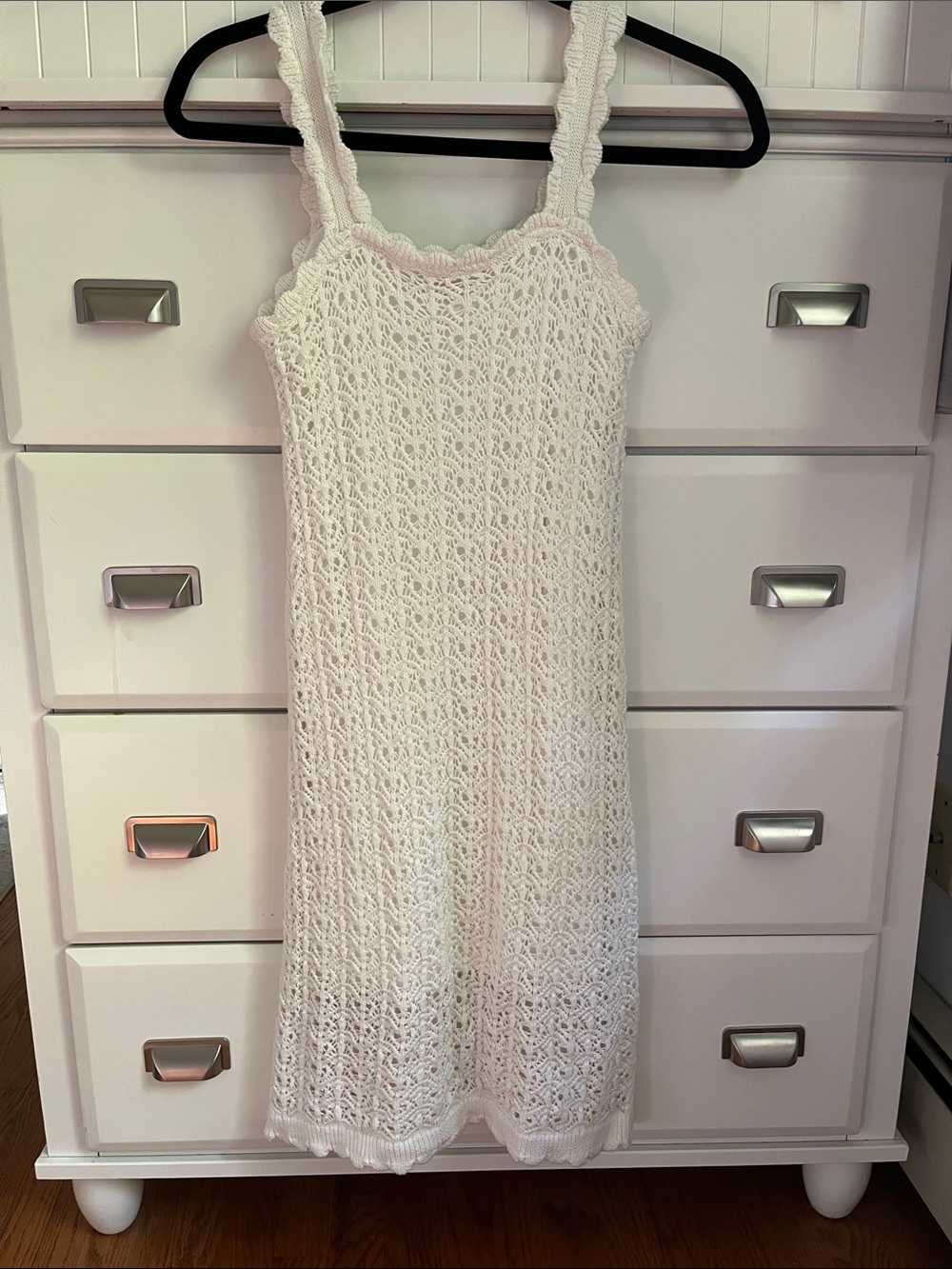 Jessica Simpson White Crochet Mini Dress